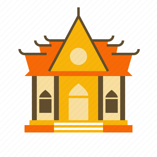 Asian, buddha, building, monk, religion, temple, thai icon - Download on Iconfinder