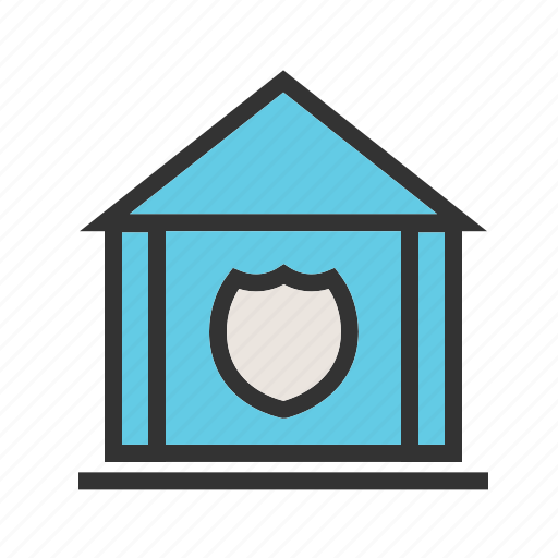 Building, enforcement, justice, law, police, safety, station icon - Download on Iconfinder
