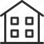 25px, house, iconspace, property 