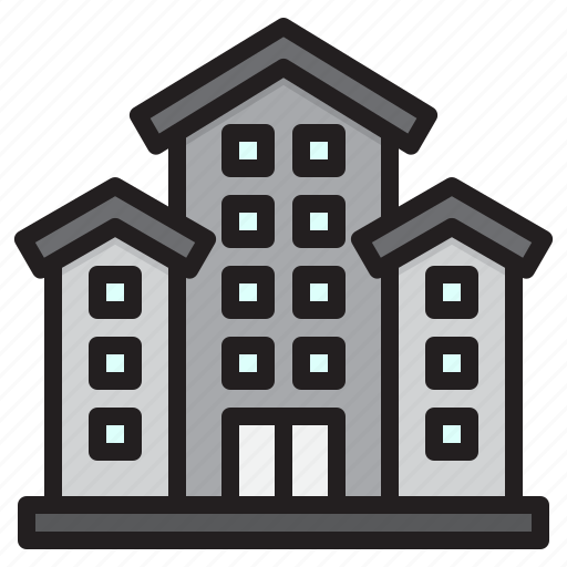 Apartment, building, condominium, city, town icon - Download on Iconfinder