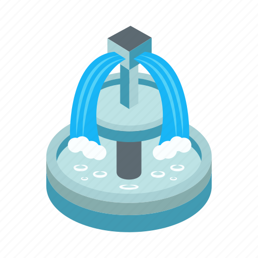 Fountain, water, shower, buildings, waterfall icon - Download on Iconfinder