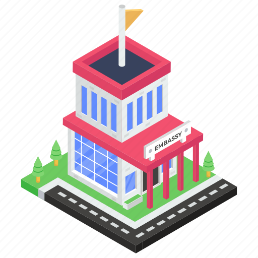 Commercial building, consulate, embassy, government building, ministry icon - Download on Iconfinder