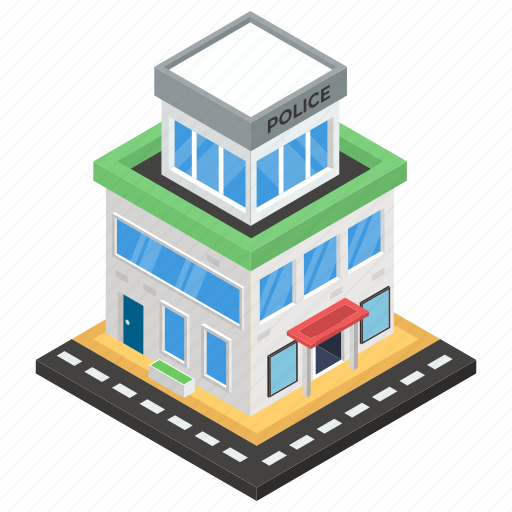 Architecture, city building, infrastructure, police department, police station, public safety department icon - Download on Iconfinder
