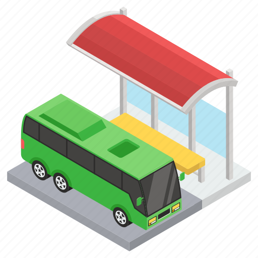 Bus service, bus station, bus stop, bus terminal, public transport icon - Download on Iconfinder