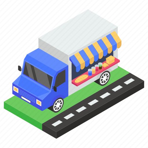 Delivery van, fast delivery, fast food, food delivery, food truck icon - Download on Iconfinder