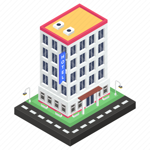Commercial building, hostel, hotel building, inn, motel, residential building icon - Download on Iconfinder