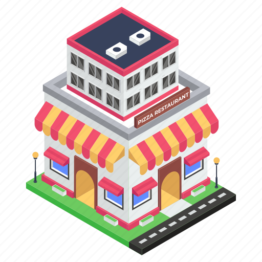 Bistro, commercial building, eatery, eating house, pizza restaurant icon - Download on Iconfinder