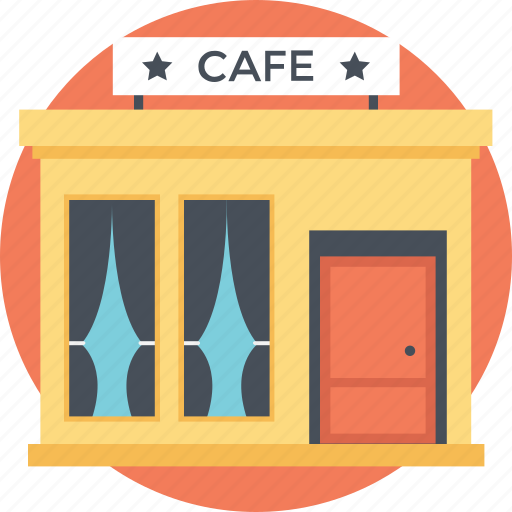 Cafeteria, coffee shop, compart room, eating point, small building icon - Download on Iconfinder