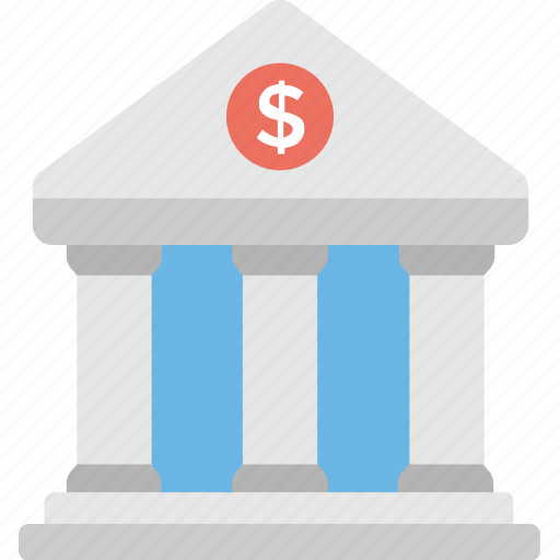 Bank, bank building, bank exterior, commercial building, financial institution icon - Download on Iconfinder