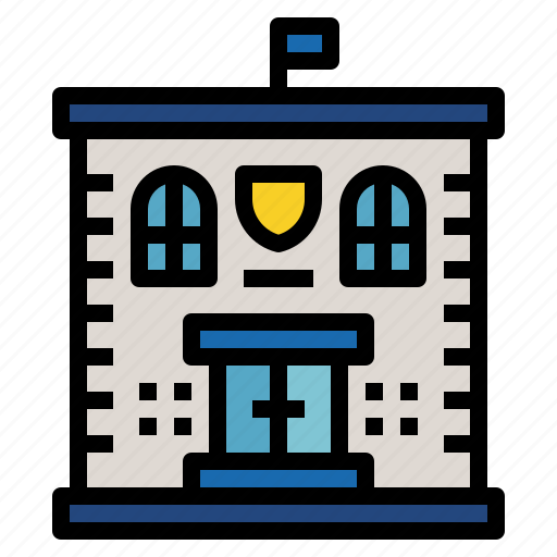 Architecture, building, police, station icon - Download on Iconfinder