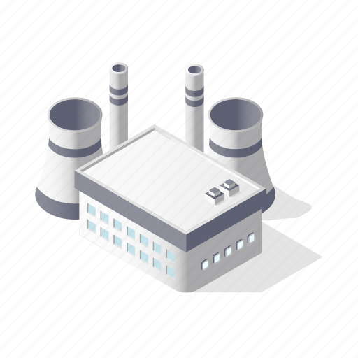 Industry, objects, factory, real, estate, manifacture, building 3D illustration - Download on Iconfinder