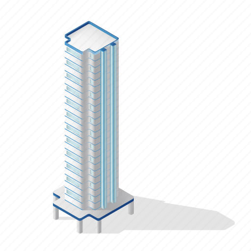 Objects, building, city, skyscraper, apartment, real, estate 3D illustration - Download on Iconfinder