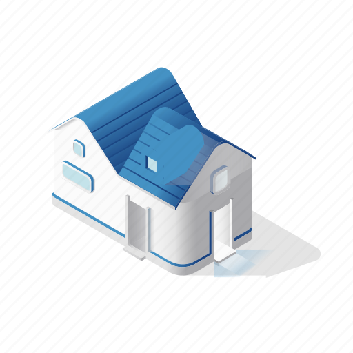 Real, estate, objects, building, house, home, architecture 3D illustration - Download on Iconfinder