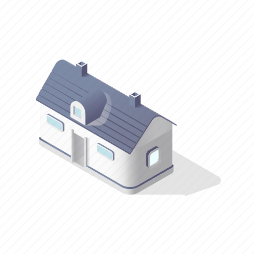 Real, estate, objects, home, house, building, architecture 3D illustration - Download on Iconfinder