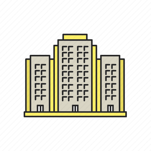 Apartment, building, highrise, house, multistorey, real estate icon - Download on Iconfinder