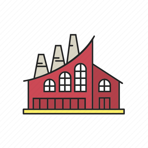 Building, business, fabric, facility, factory, industrial, manufactory icon - Download on Iconfinder