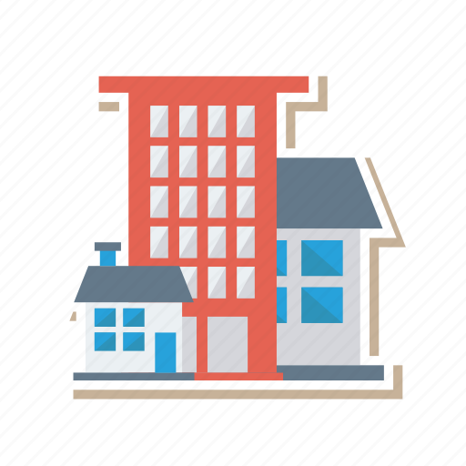Appartment, building, estate, home, living, real, town icon - Download on Iconfinder