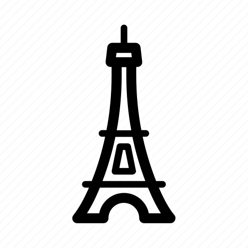 Attraction, building, eiffel, france, monument, paris, tower icon - Download on Iconfinder