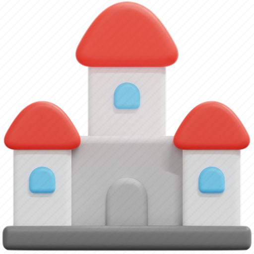 Castle, building, fortress, fantasy, medieval, tower, defense icon - Download on Iconfinder