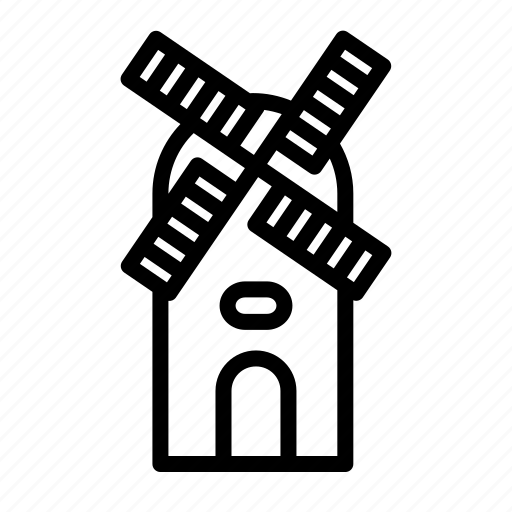 Building, home, landmark, property, windmill icon - Download on Iconfinder