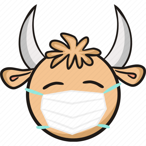 Bull, mask, animal, cow, emoji, health, medical icon - Download on Iconfinder