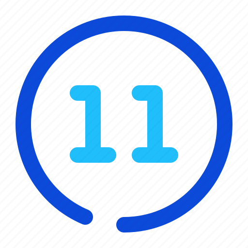 Number, circle, eleven icon - Download on Iconfinder