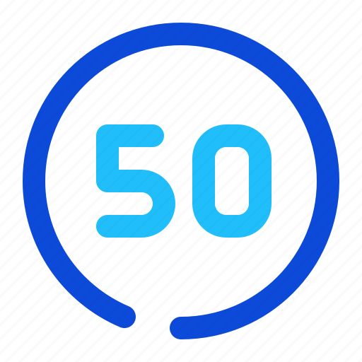 Number, circle, fifty icon - Download on Iconfinder