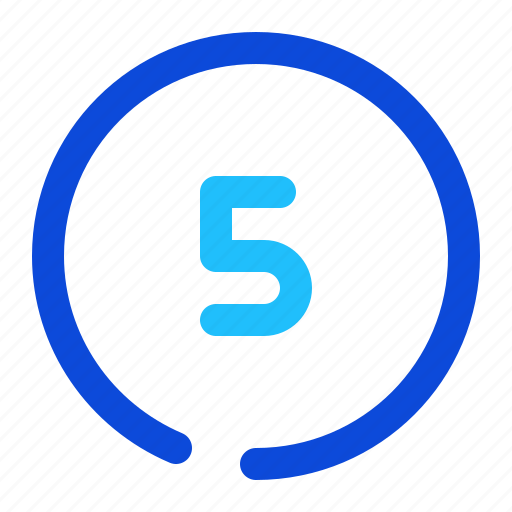 Number, circle, five icon - Download on Iconfinder