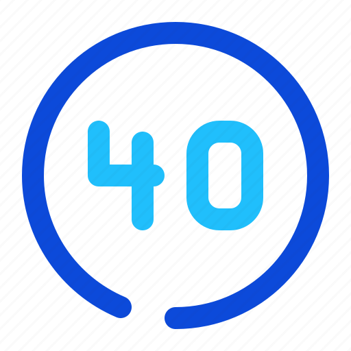 Number, circle, forty icon - Download on Iconfinder