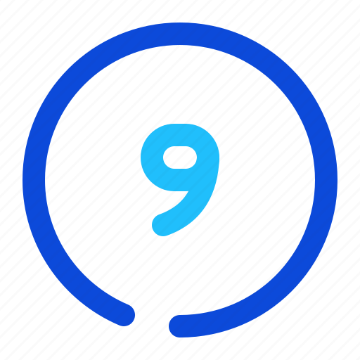 Number, circle, nine icon - Download on Iconfinder