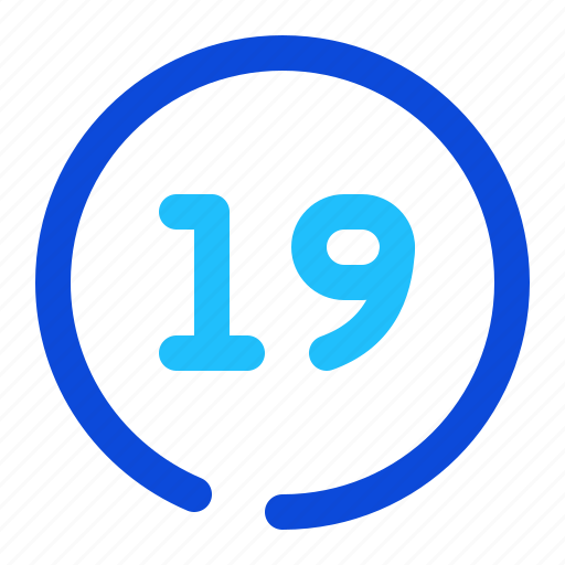Number, circle, nineteen icon - Download on Iconfinder