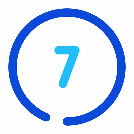 Number, circle, seven icon - Download on Iconfinder