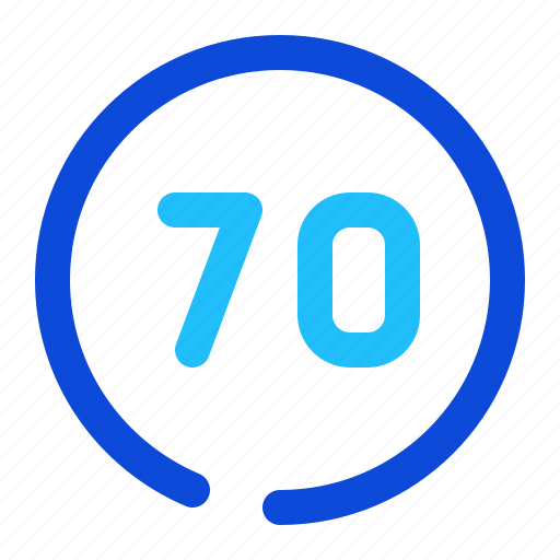 Number, circle, seventy icon - Download on Iconfinder