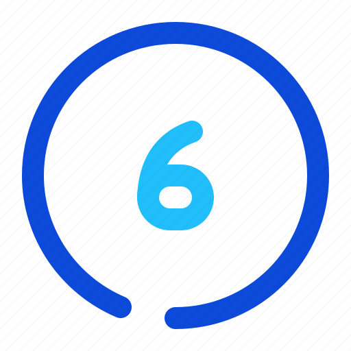 Number, circle, six icon - Download on Iconfinder