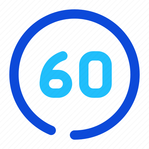 Number, circle, sixty icon - Download on Iconfinder