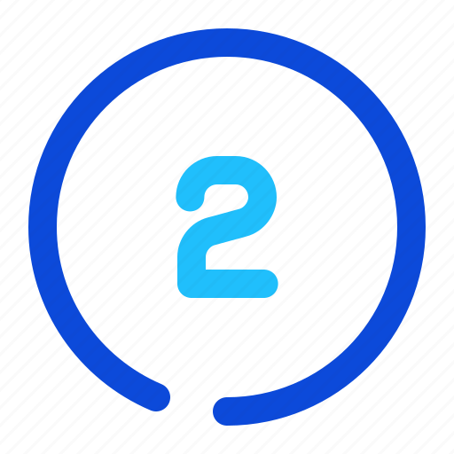 Number, circle, two icon - Download on Iconfinder