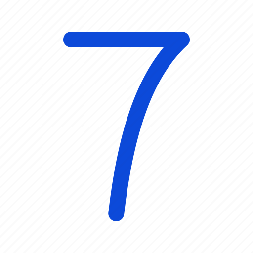 Number, seven, 7 icon - Download on Iconfinder on Iconfinder