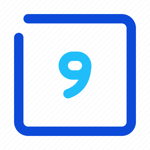 Number, square, nine icon - Download on Iconfinder