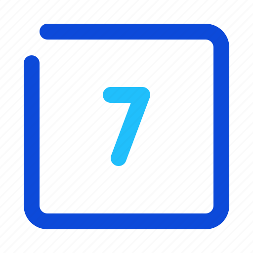 Number, square, seven icon - Download on Iconfinder