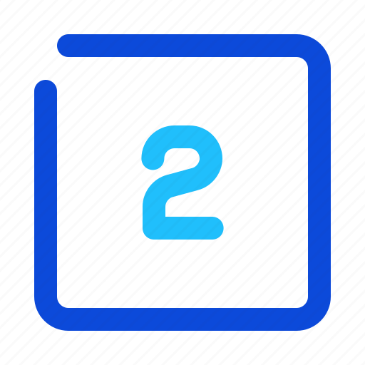 Number, square, two icon - Download on Iconfinder