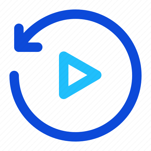 Replay, video, movie icon - Download on Iconfinder