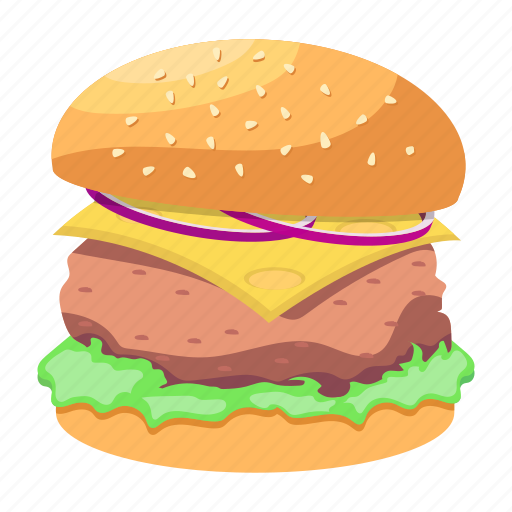 Beefburger, patty burger, burger, junk food, fast food icon - Download on Iconfinder