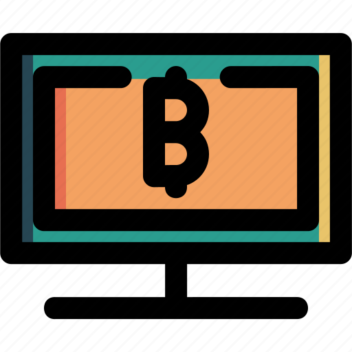 Bitcoin, blockchain, computer, business, cryptocurrency, finance, money icon - Download on Iconfinder