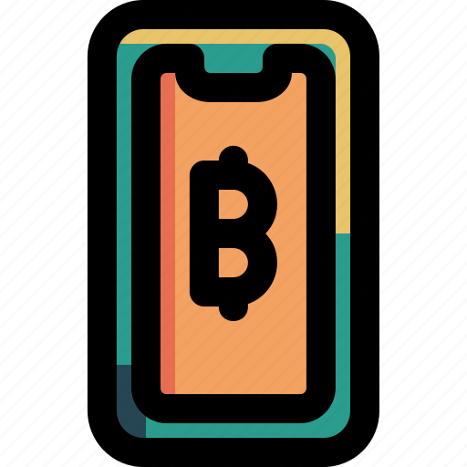 Bitcoin, blockchain, business, cryptocurrency, finance, money, phone icon - Download on Iconfinder
