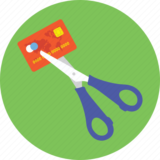 Credit card, credit card expired, debit card expiration, debit card with scissor, deductions, safe banking icon - Download on Iconfinder