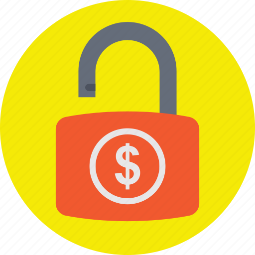 Dollar padlock, financial protection, financial security, safe banking, secure money icon - Download on Iconfinder