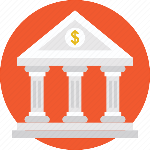 Bank, bank building, bank exterior, bank office, stock exchange icon - Download on Iconfinder
