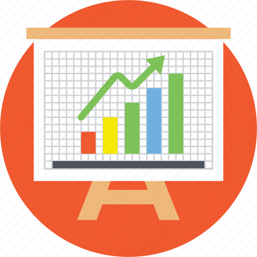 Business analysis, business analytics, graph presentation, growth chart, statistics icon - Download on Iconfinder