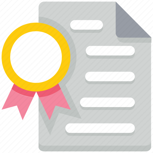 Achievement, award, badge, document, file, medal, paper icon - Download on Iconfinder