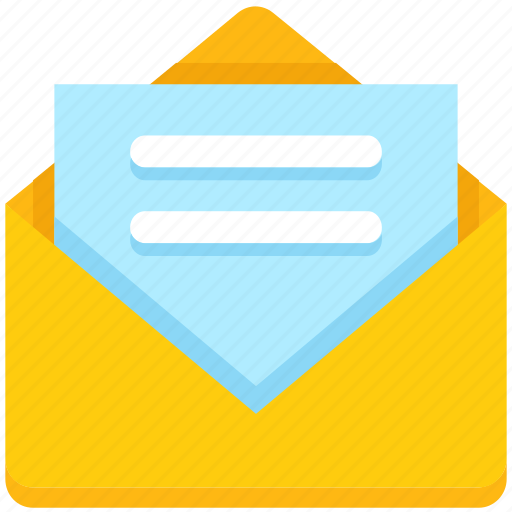 Envelope, letter, mail, open, paper, post icon - Download on Iconfinder